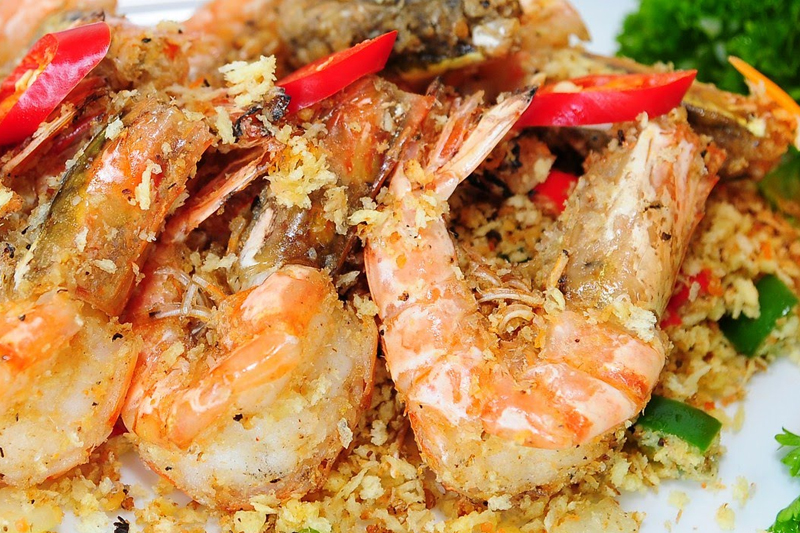 tôm hùm rang muối